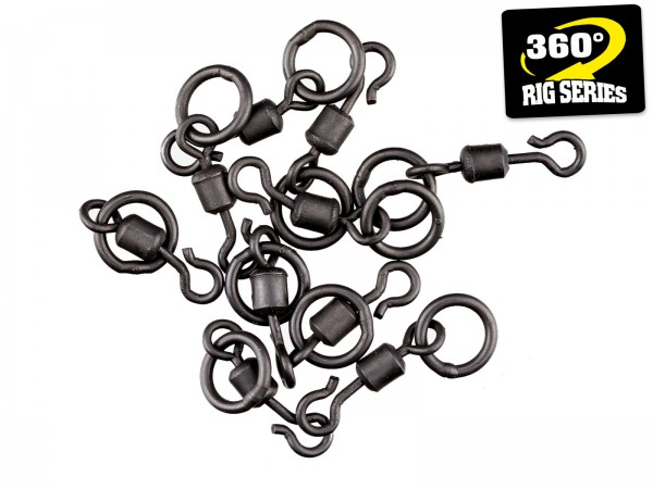 MIKA Round Clip Swivel with Ring No. 11 - 10 Stück