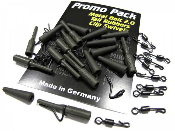 MIKA Promo Pack: je 20x Metal Bolt Beads 2.0 + Clip Swivels
